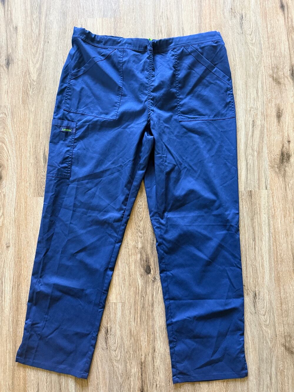 Landau CareFlex Unisex Blue Scrub Bottoms Size Large